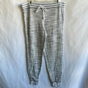 Felina gray/cream heather lounge joggers, size M
